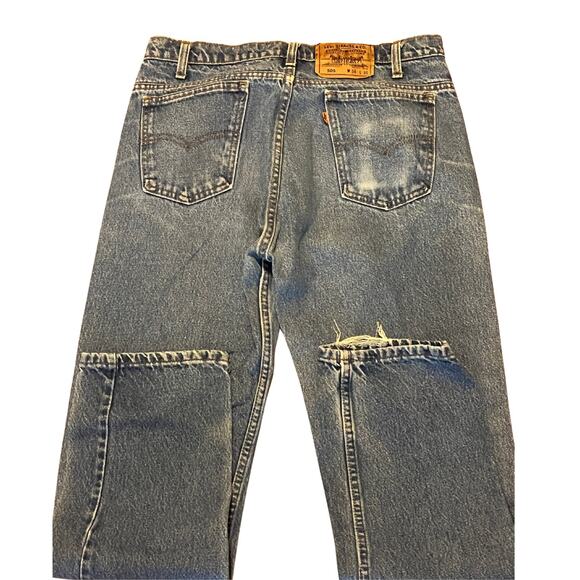 Vintage 90s Men's Orange Tab Levi's 505 Made in USA Jeans Size 32x30 - Picture 6 of 10